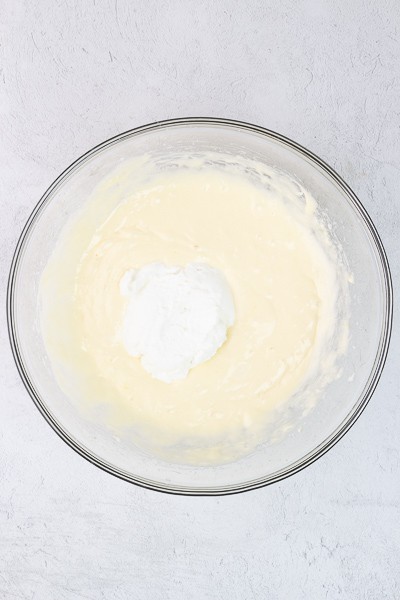 Greek yogurt added to batter