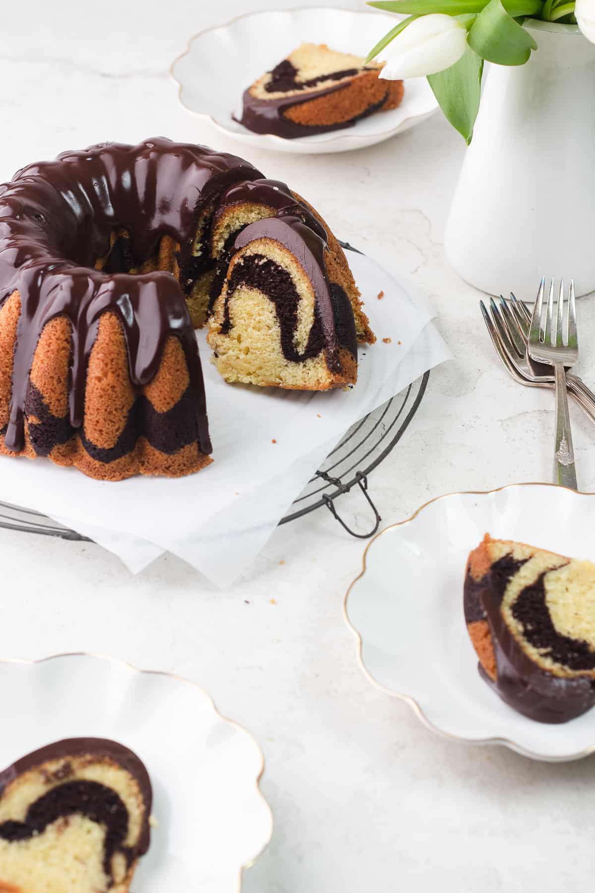 Marble Bundt Cake