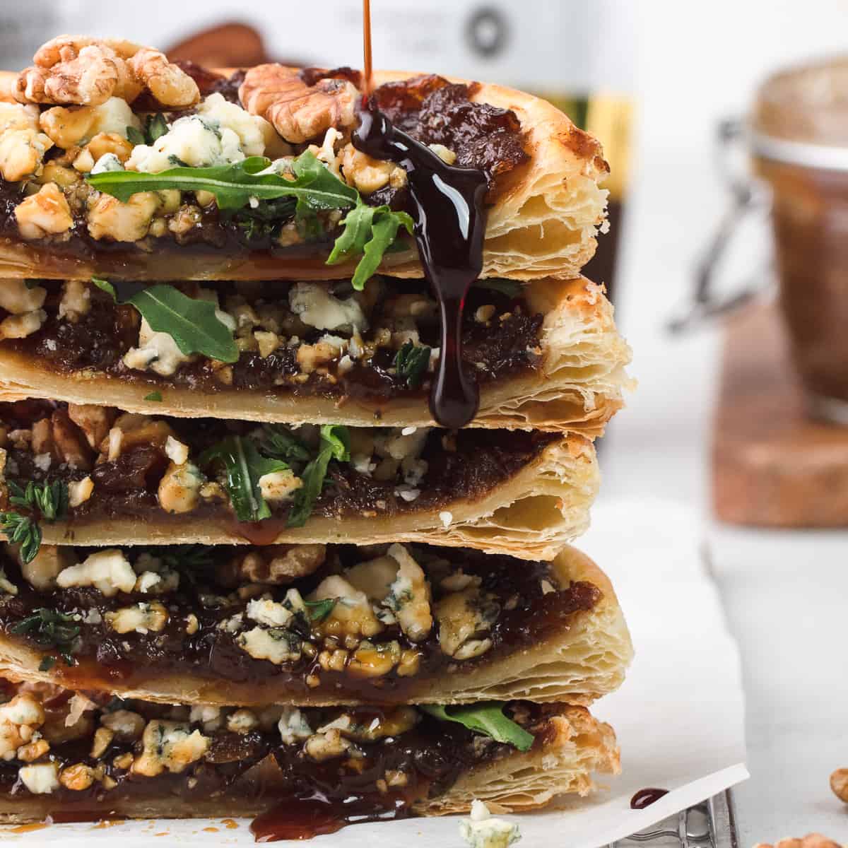 Onion Date Jam Tart with Blue Cheese Short Stack Kitchen