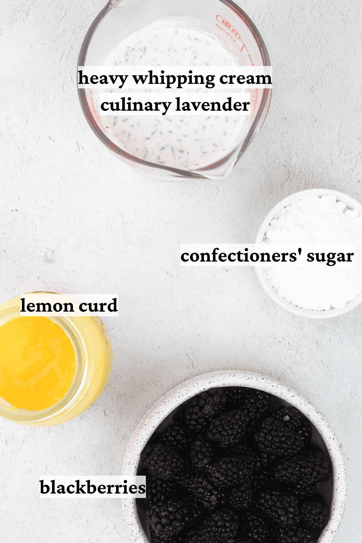 Classic Pavlova Ingredients