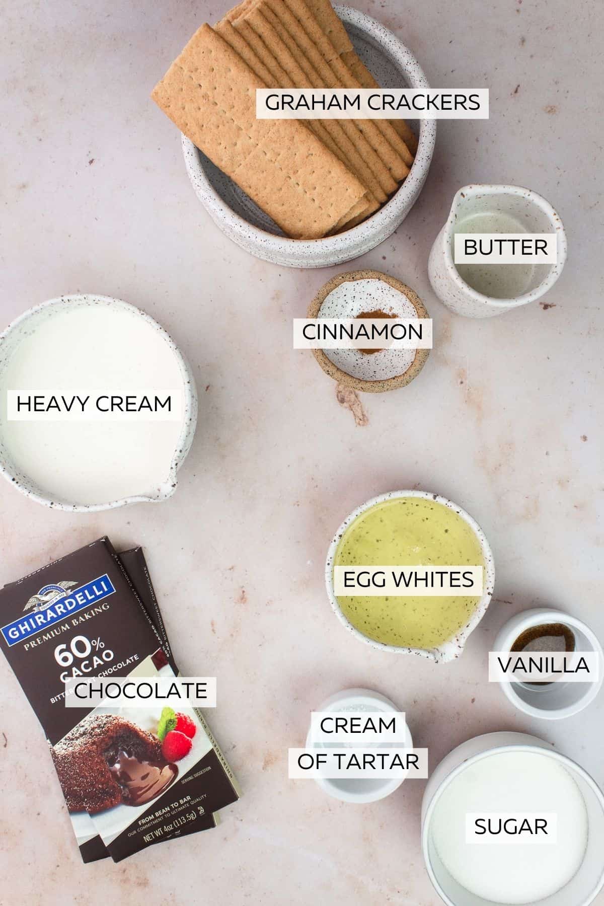 Mini S'mores Tarts Ingredients