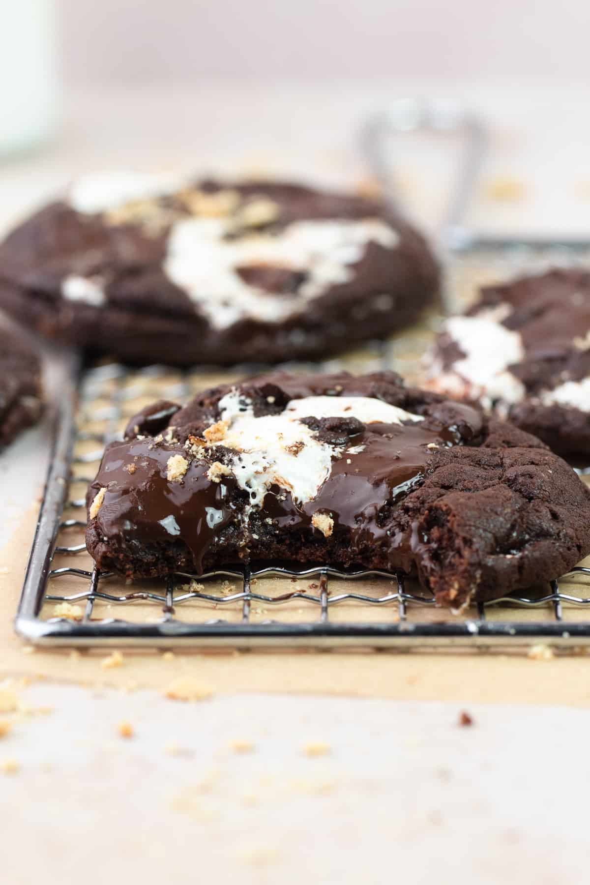Chocolate S'mores Cookies