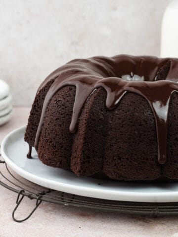 Chocolate olive oil bundt featured image