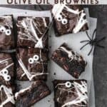Spider web olive oil brownies pinterest
