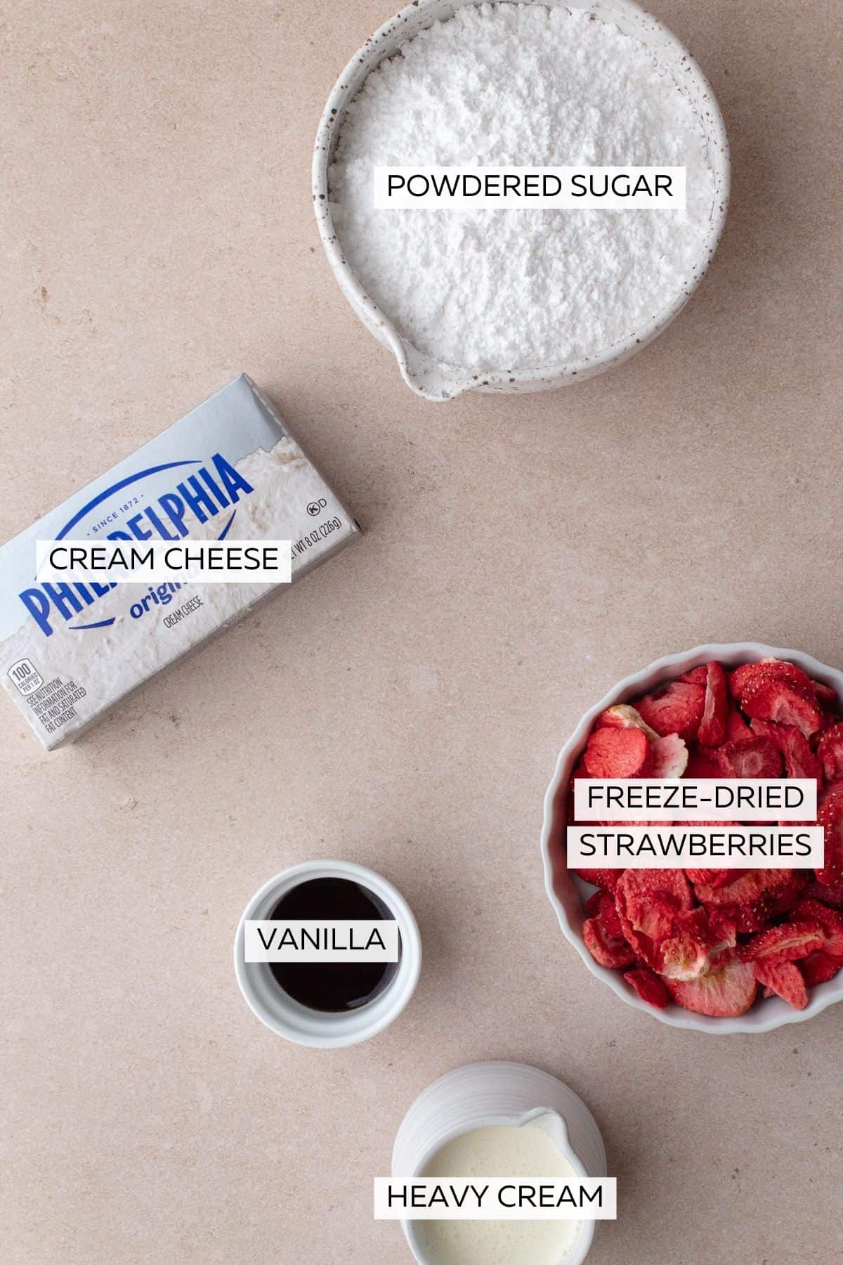 Strawberry cheesecake filling ingredients