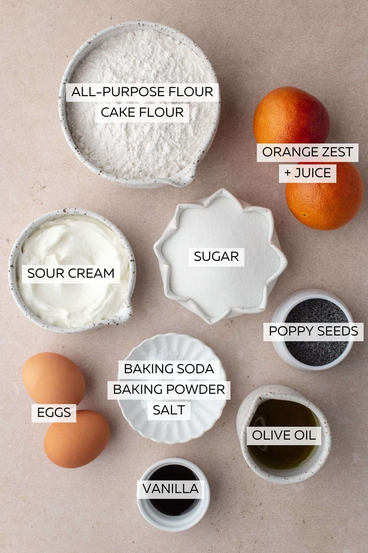 Cupcake ingredients