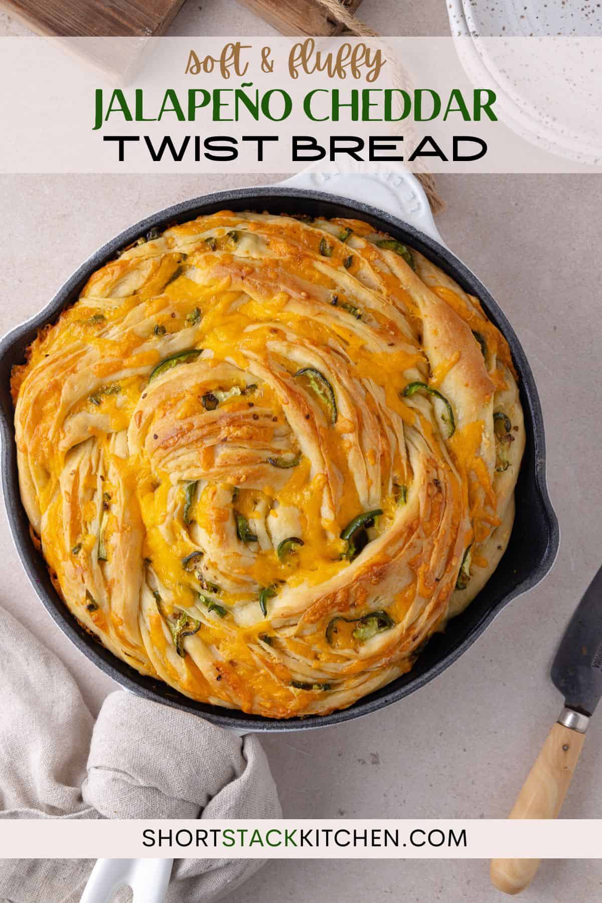 Jalapeno cheddar bread photo for pinterest.