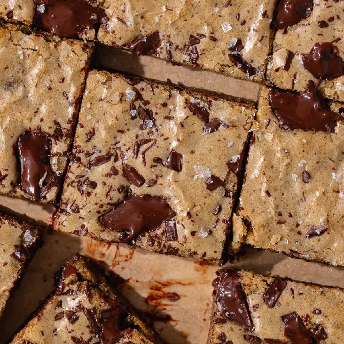 Brown Butter Bourbon Blondies feature photo.