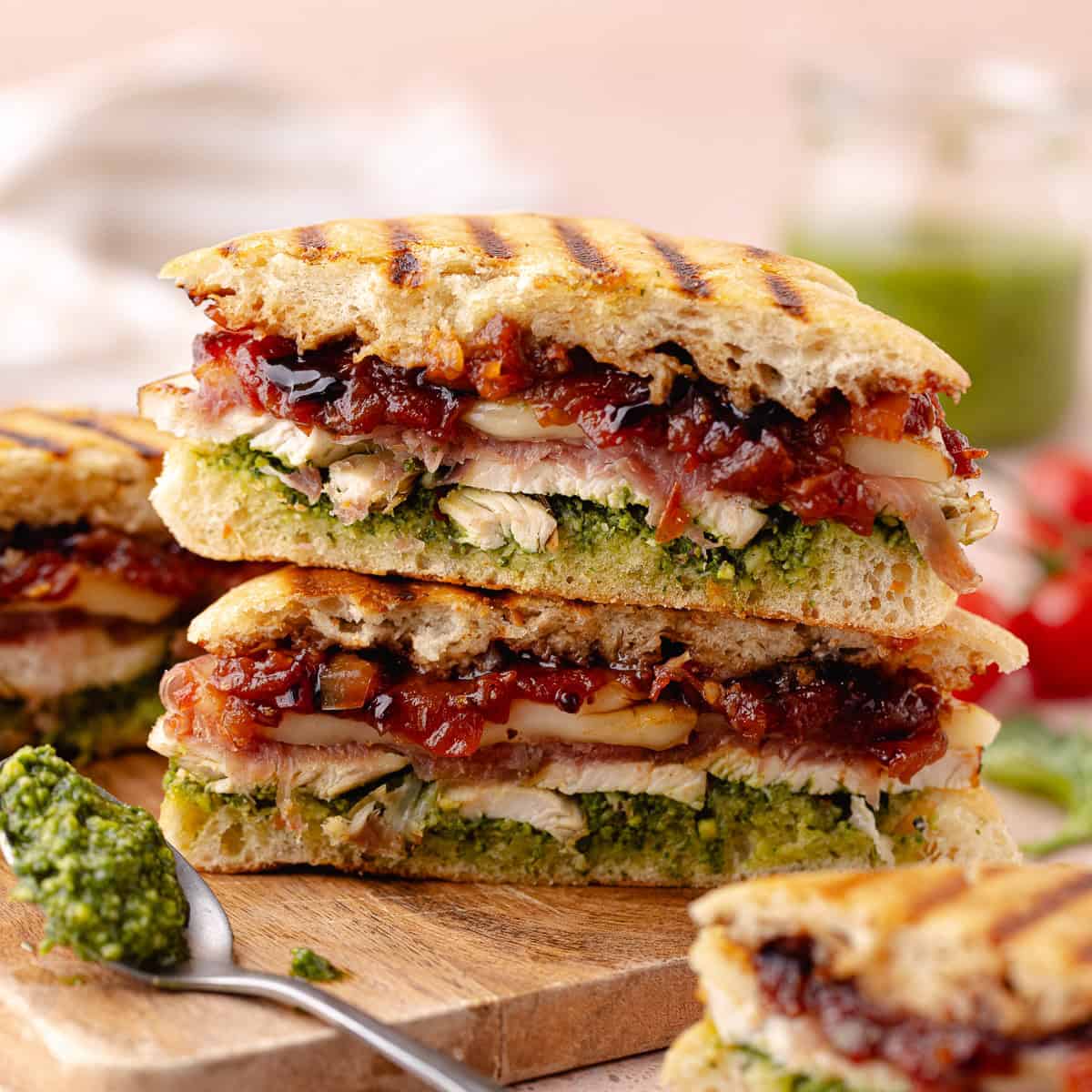 Chicken Caprese Panini (without a panini press) | Short Stack Kitchen
