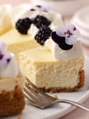 Almond cheese slices sitting in a serving plate featured photo.